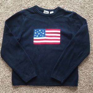 Knit American Flag Sweater